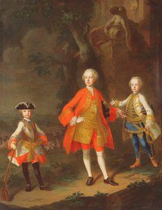 Três filhos de Maria Teresa da Áustria (óleo)
